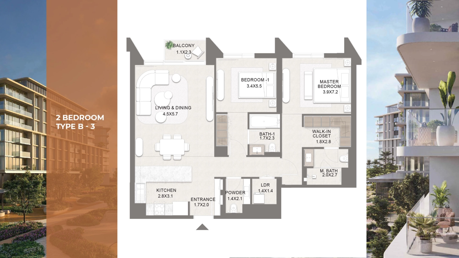2 BR - Type A